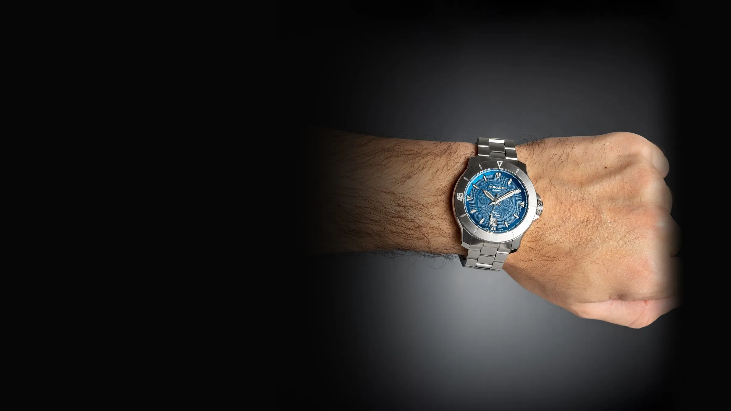The Monarte Squid on a wrist